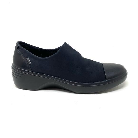 ECCO SOFT 7 WEDGE W 470913 Black - Picture 1 of 7